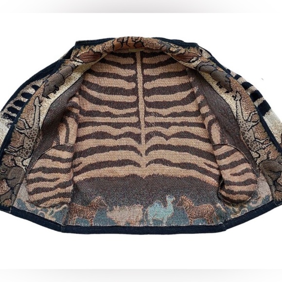 Painted Pony Safari Tapestry Women's Jacket | Vintage Wearable Art | OS - Picture 3 of 11